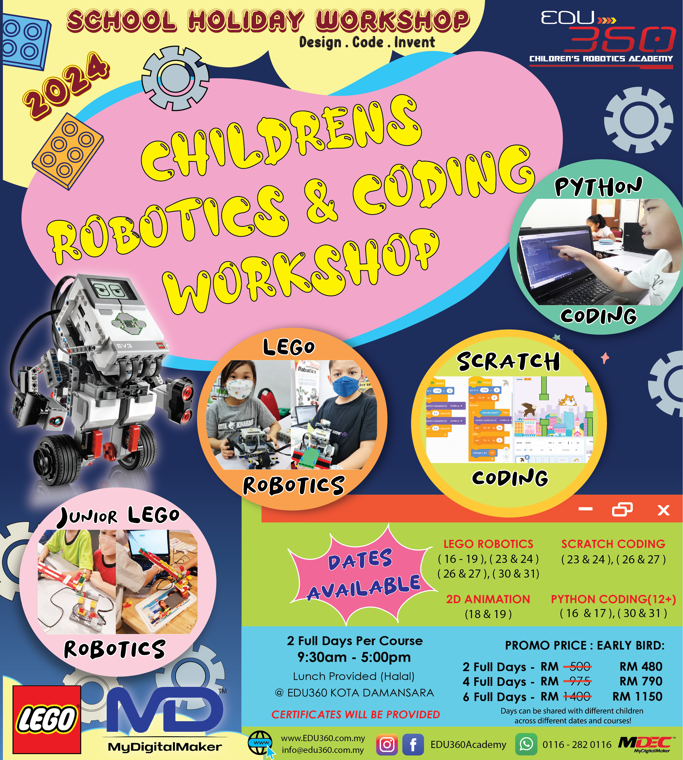 DECEMBER 2024 Malaysia kids School Holiday Program Stem class learning technology workshop